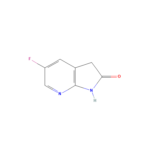 5-Fluoro-1H-pyrrolo[2,3-b]pyridin-2(3H)-one (CAS: 1190314-85-2) - Chemical Structure and Molecular Formula 