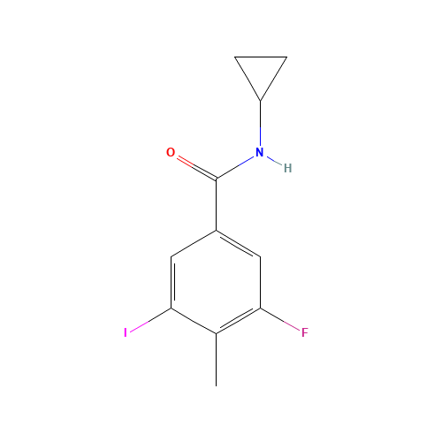 N-Cyclopropyl-3-fluoro-5-iodo-4-methylbenzamide (CAS: 585544-31-6) - Related Chemical Product
