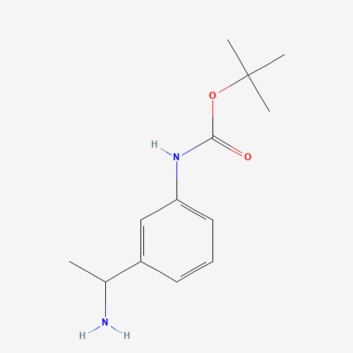 tert-Butyl N-[3-(1-aminoethyl)phenyl]carbamate (CAS: 886362-19-2) - Related Chemical Product