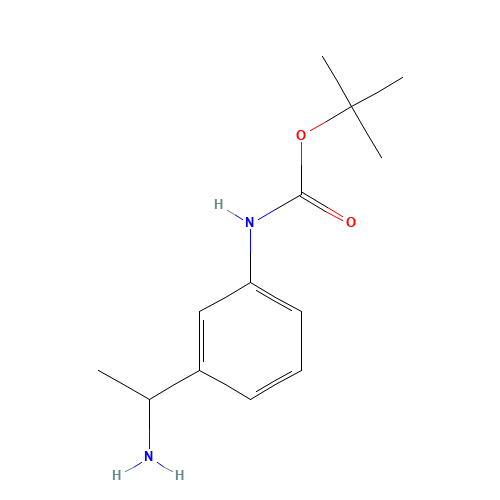 tert-Butyl N-[3-(1-aminoethyl)phenyl]carbamate (CAS: 886362-19-2) - Related Chemical Product