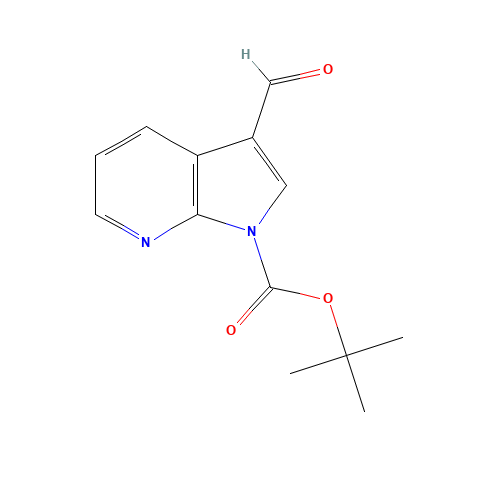 tert-Butyl 3-formyl-1H-pyrrolo[2,3-b]pyridine-1-carboxylate (CAS: 144657-66-9) - Related Chemical Product