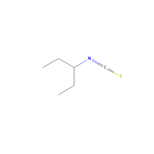 3-Pentyl isothiocyanate (CAS: 201224-89-7) - Chemical Structure and Molecular Formula 