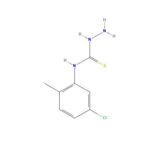 4-(5-Chloro-2-methylphenyl)-3-thiosemicarbazide (CAS: 66298-10-0) - Chemical Structure and Molecular Formula 