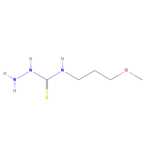 4-(3-Methoxypropyl)-3-thiosemicarbazide (CAS: 71058-32-7) - Chemical Structure and Molecular Formula 