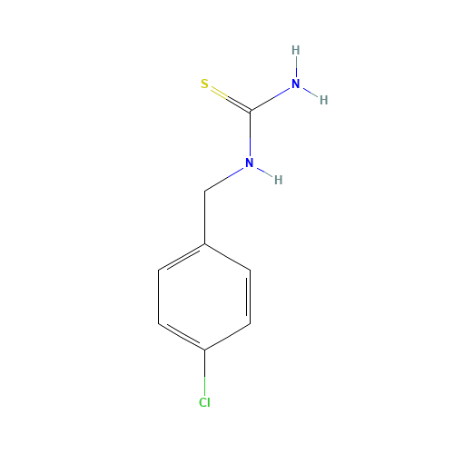 1-(4-Chlorobenzyl)-2-thiourea (CAS: 24827-37-0) - Chemical Structure and Molecular Formula 