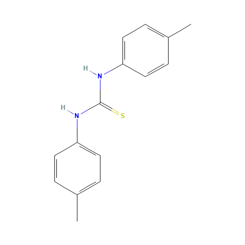 N,N'-Di(p-tolyl)-2-thiourea (CAS: 621-01-2) - Chemical Structure and Molecular Formula 