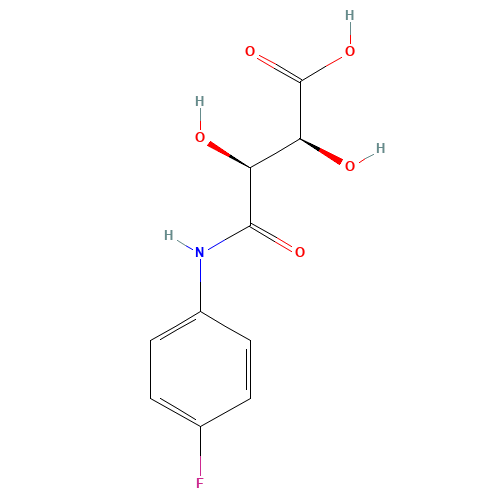(-)-4'-Fluorotartranilic acid (CAS: 238401-54-2) - Chemical Structure and Molecular Formula 
