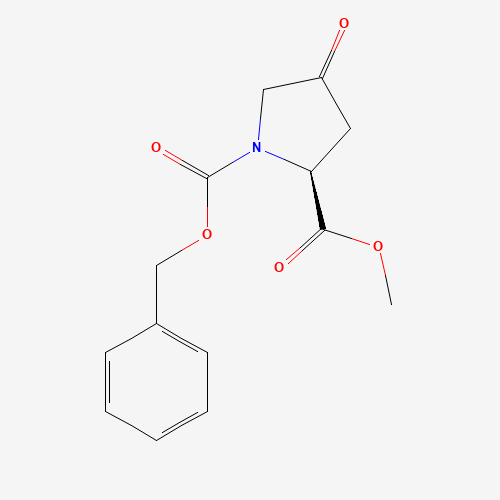 (S)-L-Benzyl 2-methyl 4-oxopyrrolidine-1,2-dicarboxyl (CAS: 16217-15-5) - Chemical Structure and Molecular Formula 
