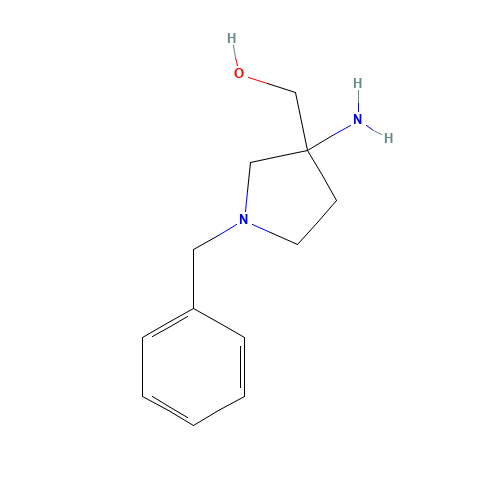 (3-Amino-1-benzylpyrrolidin-3-yl)methanol (CAS: 475469-13-7) - Chemical Structure and Molecular Formula 