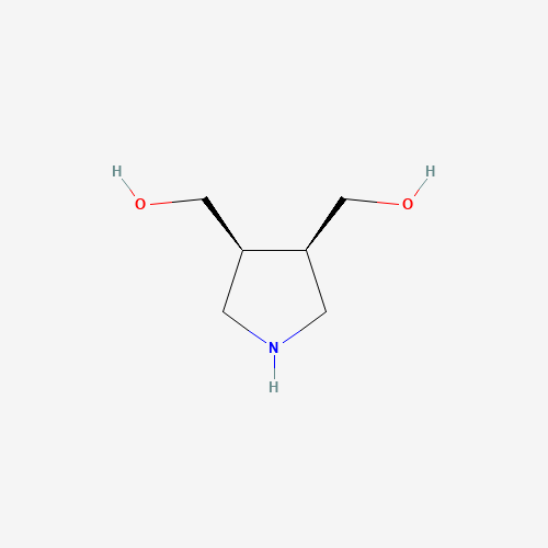 cis-Pyrrolidine-3,4-diyldimethanol (CAS: 848616-45-5) - Chemical Structure and Molecular Formula 