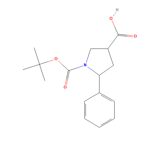 1-tert-Butoxy carbonyl-5-phenyl pyrrolidine-3-carboxylic acid (CAS: 885277-76-9) - Related Chemical Product