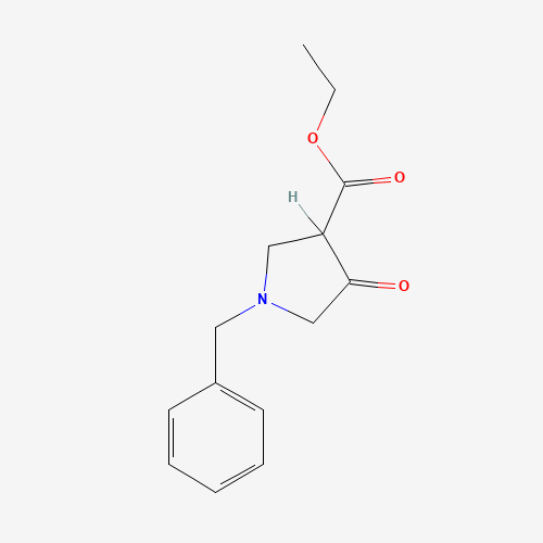 Ethyl 1-benzyl-4-oxo-pyrrolidine-3-carboxylate (CAS: 1027-35-6) - Chemical Structure and Molecular Formula 