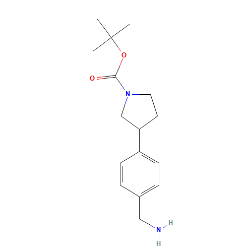 tert-Butyl 3-(4-(aminomethyl)phenyl)pyrrolidine-1-carboxylate (CAS: 885270-22-4) - Related Chemical Product
