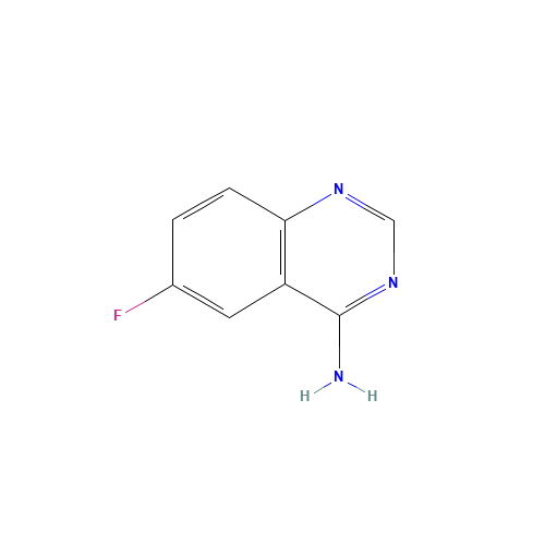 6-Fluoroquinazolin-4-amine (CAS: 1190320-08-1) - Chemical Structure and Molecular Formula 
