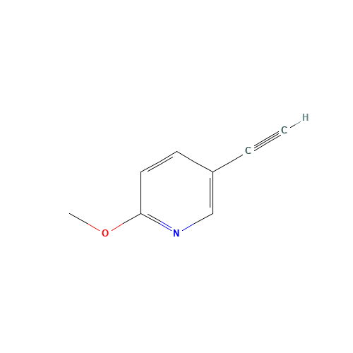 5-Ethynyl-2-methoxypyridine (CAS: 663955-59-7) - Chemical Structure and Molecular Formula 