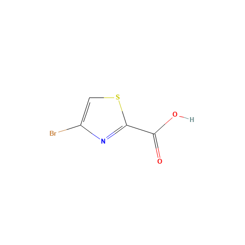 4-Bromothiazole-2-carboxylic acid (CAS: 88982-82-5) - Chemical Structure and Molecular Formula 