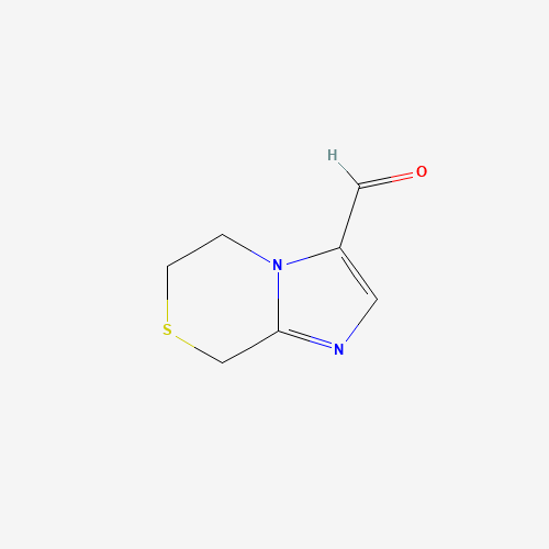 6,8-Dihydro-5H-imidazo[2,1-c][1,4]thiazine-3-carbaldehyde (CAS: 623564-36-3) - Chemical Structure and Molecular Formula 