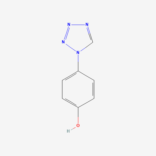 4-Tetrazol-1-yl-phenol (CAS: 64001-11-2) - Chemical Structure and Molecular Formula 