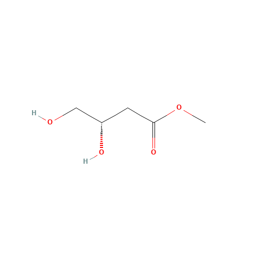(S)-Methyl 3,4-dihydroxybutanoate (CAS: 90414-36-1) - Chemical Structure and Molecular Formula 