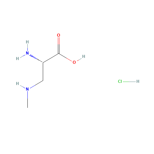 S(+)-2-Amino-3-(methylamino)propionic acid hydrochloride (CAS: 16012-55-8) - Chemical Structure and Molecular Formula 