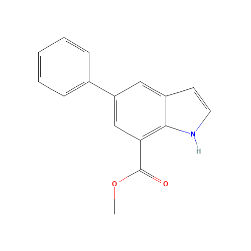 Methyl 5-phenyl-1H-indole-7-carboxylate (CAS: 860624-96-0) - Related Chemical Product
