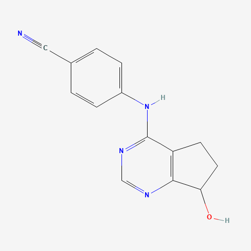 4-(7-Hydroxy-6,7-dihydro-5H-cyclopenta-[d]pyrimidin-4-ylamino)benzonitrile (CAS: 105365-76-2) - Related Chemical Product