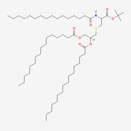 3-(3-tert-Butoxy-3-oxo-2-palmitamidopropylthio)-propane-1,2-diyl dipalmitate (CAS: 87363-03-9) - Related Chemical Product