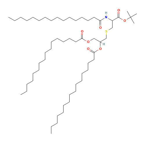 3-(3-tert-Butoxy-3-oxo-2-palmitamidopropylthio)-propane-1,2-diyl dipalmitate (CAS: 87363-03-9) - Related Chemical Product
