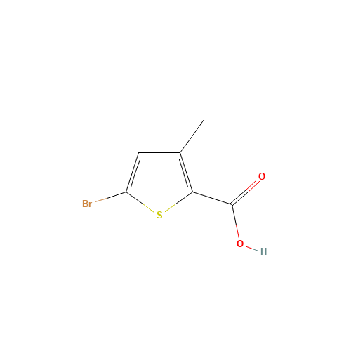 5-Bromo-3-methylthiophene-2-carboxylic acid (CAS: 38239-45-1) - Chemical Structure and Molecular Formula 