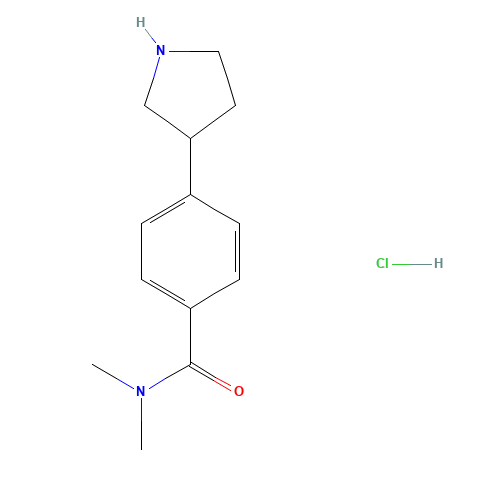 N,N-Dimethyl-4-(pyrrolidin-3-yl)benzamide hydrochloride (CAS: 1223748-40-0) - Related Chemical Product