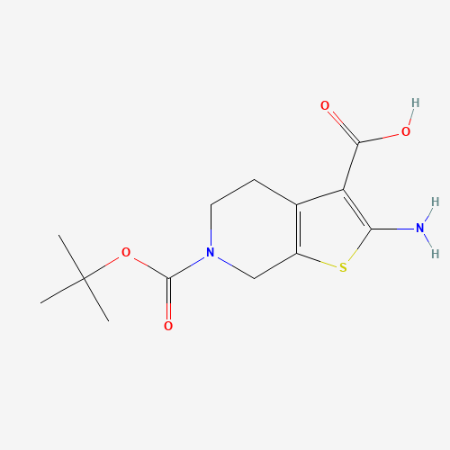 2-Amino-6-(tert-butoxycarbonyl)-4,5,6,7-tetrahydrothieno[2,3-c]pyridine-3-carboxylic acid (CAS: 923010-68-8) - Related Chemical Product