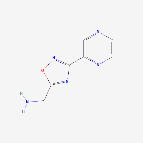 (3-(Pyrazin-2-yl)-1,2,4-oxadiazol-5-yl)methanamine (CAS: 1157834-49-5) - Chemical Structure and Molecular Formula 