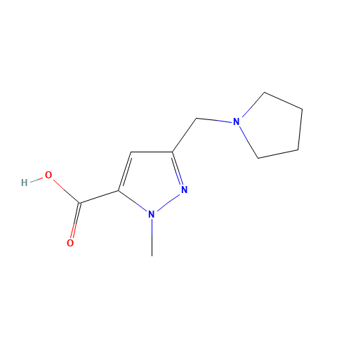 1-Methyl-3-(pyrrolidin-1-ylmethyl)-1H-pyrazole-5-carboxylic acid (CAS: 1223748-46-6) - Related Chemical Product