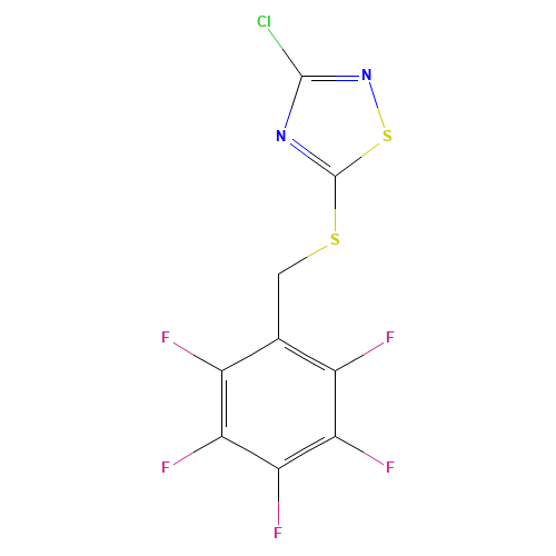 3-Chloro-5-(perfluorobenzylthio)-1,2,4-thiadiazole (CAS: 36955-45-0) - Related Chemical Product