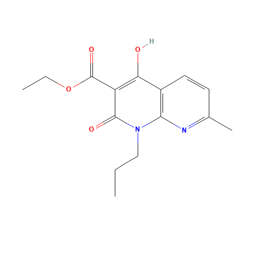 Ethyl 4-hydroxy-7-methyl-2-oxo-1-propyl-1,2-dihydro-1,8-naphthyridine-3-carboxylate (CAS: 76336-00-0) - Related Chemical Product