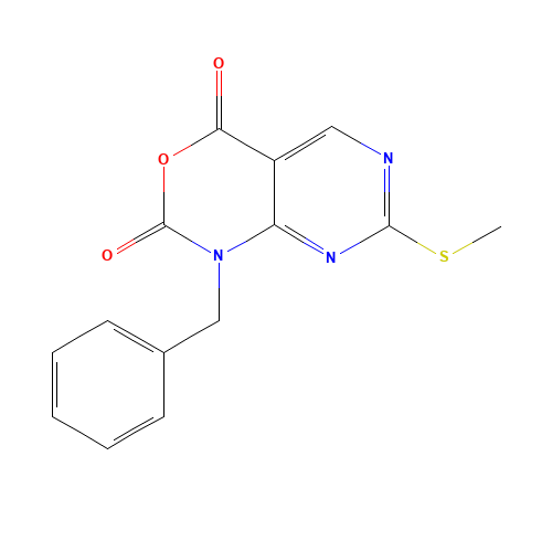 1-Benzyl-7-(methylthio)-1H-pyrimido-[4,5-d][1,3]oxazine-2,4-dione (CAS: 686267-35-6) - Related Chemical Product