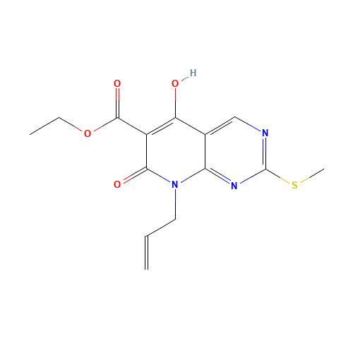Ethyl 8-allyl-5-hydroxy-2-(methylthio)-7-oxo-7,8-dihydropyrido[2,3-d]pyrimidine-6-carboxylate (CAS: 76360-94-6) - Related Chemical Product