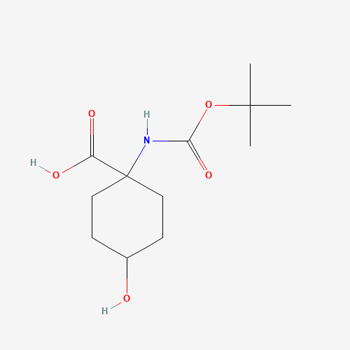 1-{[(tert-Butoxy)carbonyl]amino}-4-hydroxycyclohexane-1-carboxylic acid (CAS: 369403-08-7) - Related Chemical Product