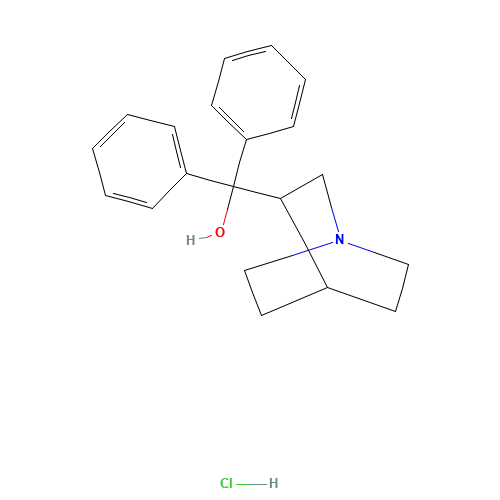 1-Azabicyclo[2.2.2]oct-3-yl(diphenyl)methanol hydrochloride (CAS: 10447-38-8) - Related Chemical Product