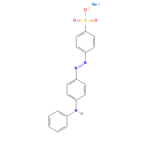 Sodium 4-[(4-anilinophenyl)diazenyl]-benzenesulfonate (CAS: 554-73-4) - Related Chemical Product