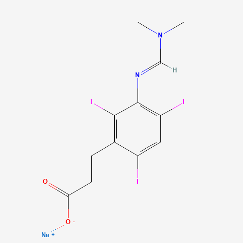 Sodium 3-(3-{[(dimethylamino)methylene]amino}-2,4,6-triiodophenyl)propanoate (CAS: 1221-56-3) - Related Chemical Product