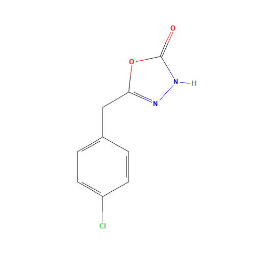5-[(4-Chlorophenyl)methyl]-1,3,4-oxadiazol-2-ol (CAS: 34547-04-1) - Related Chemical Product