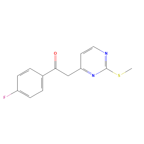 1-(4-Fluorophenyl)-2-[2-(methylsulfanyl)pyrimidin-4-yl]ethan-1-one (CAS: 217661-99-9) - Related Chemical Product