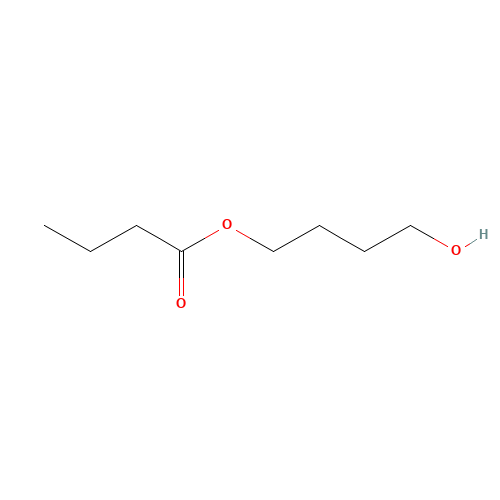 4-Hydroxybutyl butanoate (CAS: 55011-60-4) - Chemical Structure and Molecular Formula 