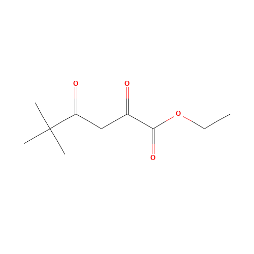 5,5-Dimethyl-2,4-dioxo-hexanoic acid ethyl ester (CAS: 13395-36-3) - Chemical Structure and Molecular Formula 