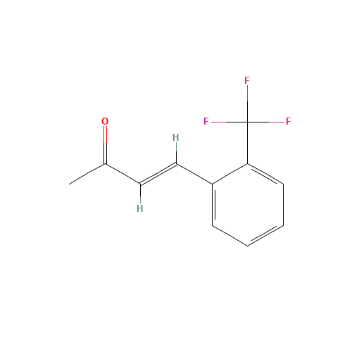 (E)-4-(2-Trifluoromethyl-phenyl)-but-3-en-2-one (CAS: 76293-37-3) - Chemical Structure and Molecular Formula 