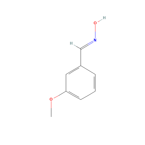 3-Methoxy-benzaldehyde oxime (CAS: 38489-80-4) - Chemical Structure and Molecular Formula 