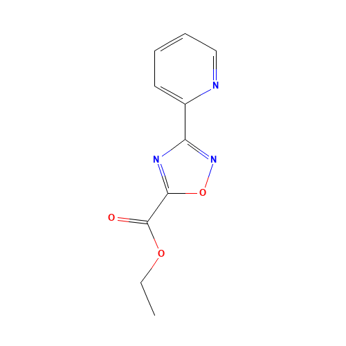 3-Pyridin-2-yl-[1,2,4]oxadiazole-5-carboxylic acid ethyl ester (CAS: 163719-76-4) - Related Chemical Product