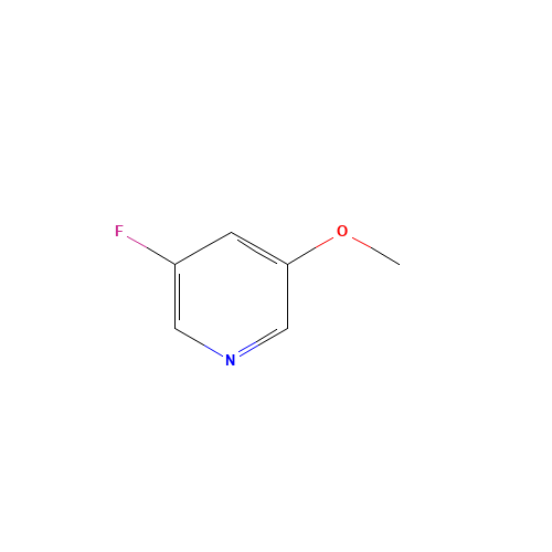 3-Fluoro-5-methoxypyridine (CAS: 1060801-62-8) - Chemical Structure and Molecular Formula 