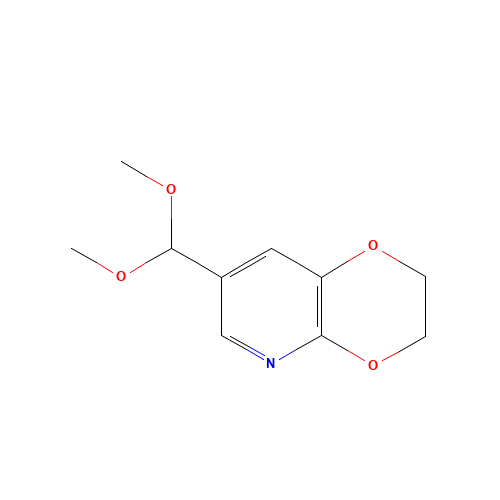 7-(Dimethoxymethyl)-2,3-dihydro-[1,4]dioxino-[2,3-b]pyridine (CAS: 1261365-94-9) - Related Chemical Product